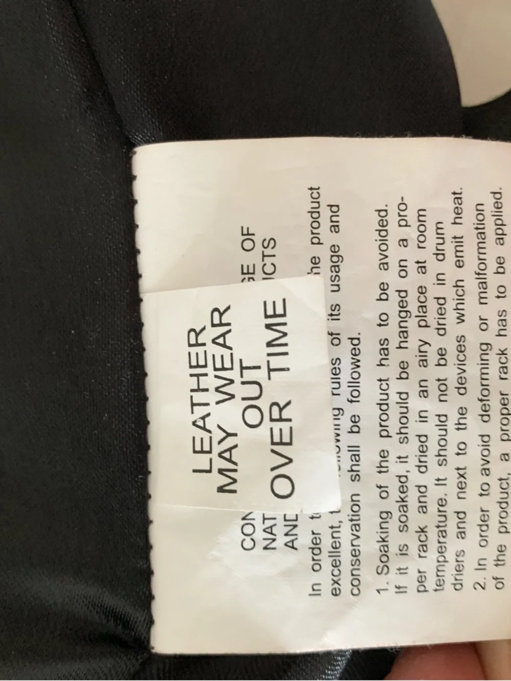 Black Mixed-Media Leather Jacket - Women, size 40 - Picture 6 of 6